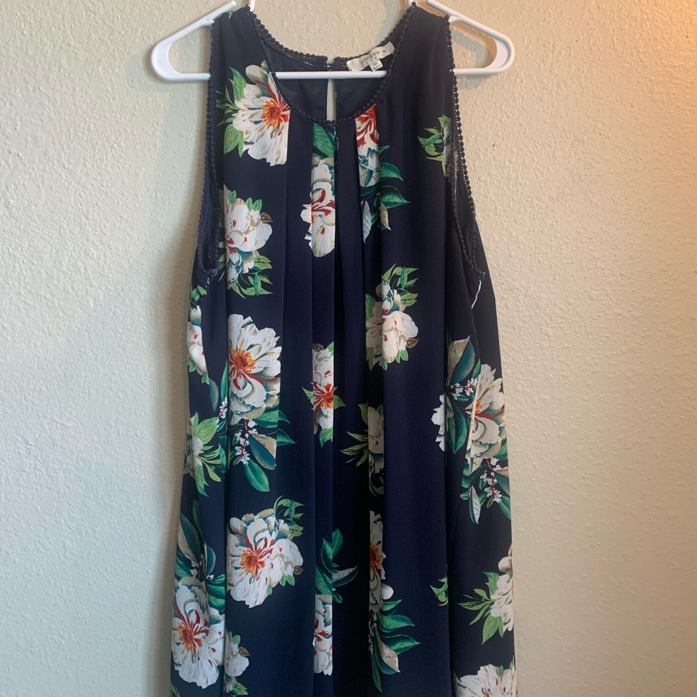 Umgee + Floral Sleeveless Dress